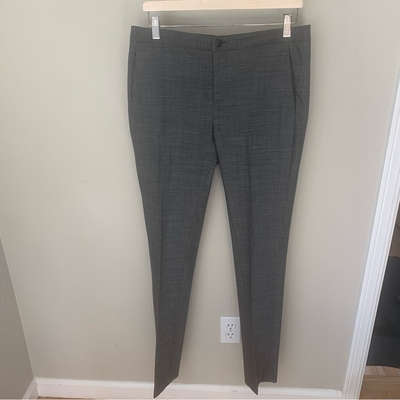 RAG & BONE Wool Slim Leg Dress Pants Grey Size 8 - Picture 8 of 15